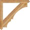 Ekena Millwork Balboa Arts & Crafts Rough Sawn Bracket, Western Red Cedar, 4"W x 44"D x 44"H BKT04X44X44BOA03RWR - alternate 2
